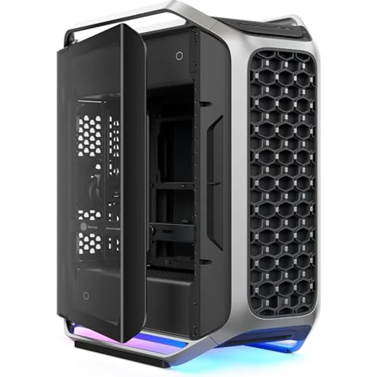 Cooler Master Cosmos ALPHA, Full Tower PC Gehäuse, Schwarz/Silber, ATX-EATX-Micro ATX-Mini-ITX, gehärtetes Glas, Gaming – Bild 2