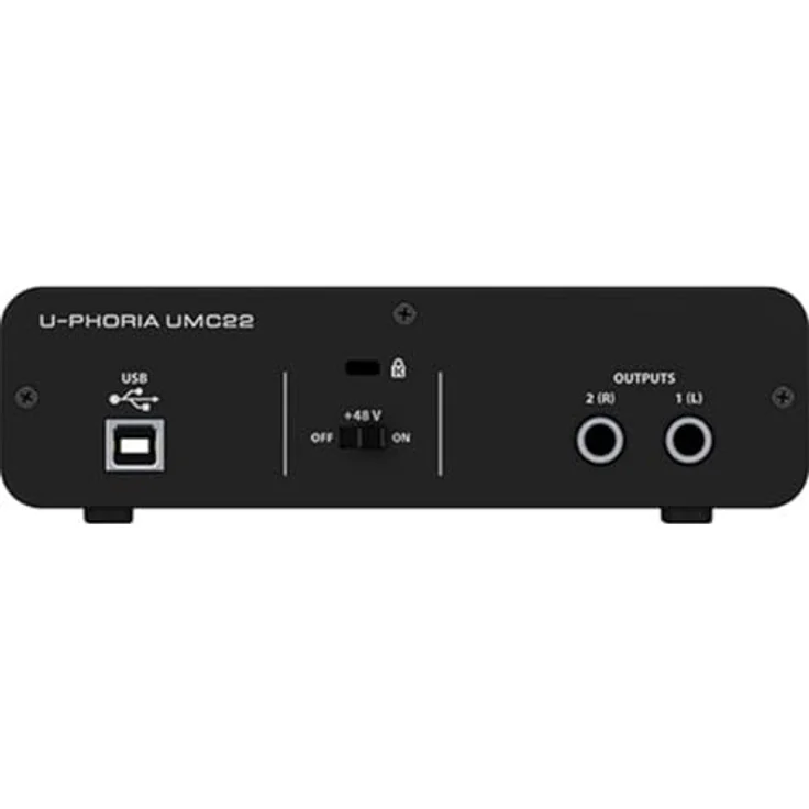 Behringer UMC22, Audiophiles 2x2 USB Audio Interface mit Midas Mic Vorverstärker und 48 kHz Auflösung – Bild 2