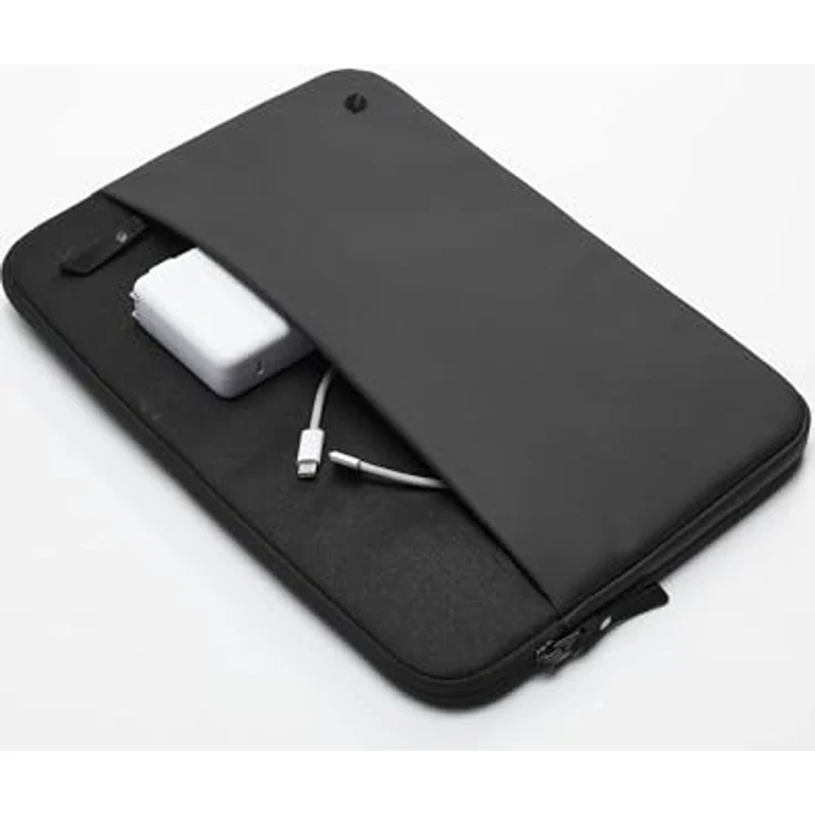 Incase A.R.C. Sleeve für 14-Zoll-Laptop, vollständig gepolstert mit Kunstfellinnenfutter, recyceltes Polyester, Schwarz – Bild 2
