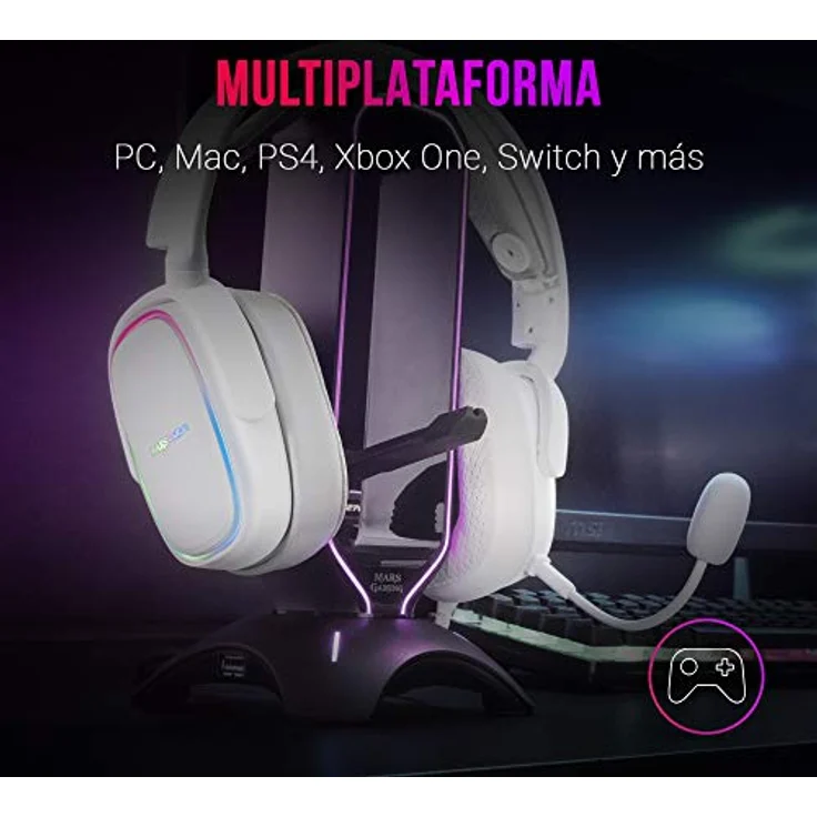 Mars Gaming Mhh, Klemmhalterung für Headset, verstellbar und 360º drehbar – Bild 2