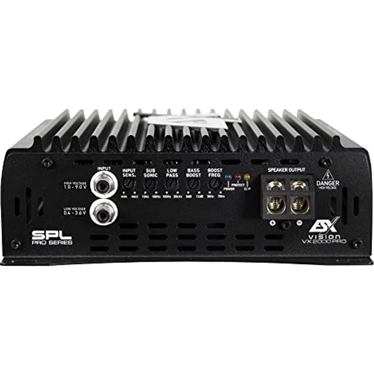 ESX ESX VISION VX2000 PRO, Digitaler 1-Kanal-Verstärker mit 2200 Watt RMS und Aluminium Kühlkörper – Bild 3