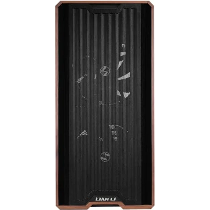 Lian Li Lancool 217 Midi-Tower Gehäuse, ATX mit Tempered Glass, schwarz, hervorragender Airflow, fünf PWM-Lüfter, integriertes Kabelmanagement – Bild 2