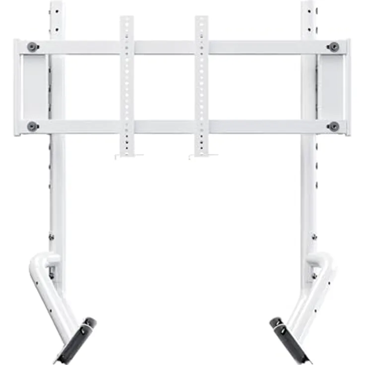OPLITE R8 Single Monitor Mount Weiß, robuste Monitorhalterung mit 6-stufiger Höhenverstellung für R8 Fury, max. 55 Zoll Bildschirmgröße, VESA-kompatibel