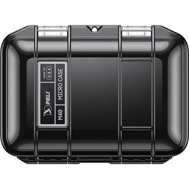 PELI M40 Micro Case, Wasserresistentes und staubdichtes Schutzgehäuse, bruchsicher, 1 Liter, schwarz – Bild 2