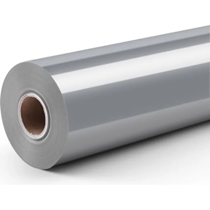 Loklik Permanent haftende Vinylfolie Glänzend 30.5 x 180cm, Silber - Hochwertige Folie für Glas, Keramik und Metall mit langlebigen Farben – Bild 2