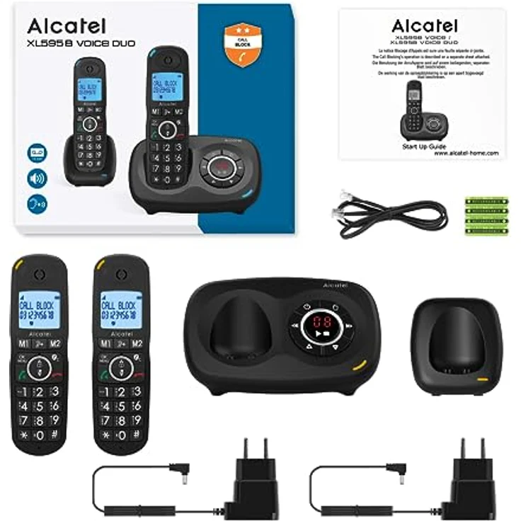 Alcatel XL595B Voice Pack Duo, schwarz – Bild 5