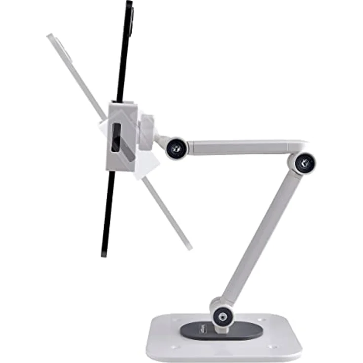 StarTech.com Einstellbarer Tablet Tischständer - Tablet Wandhalterung - Tragkraft 1kg - Ergonomischer Tabletständer - Tablethalterung mit Gelenk, Schwenkbar/Höhenverstellbar (ADJ-Tablet-Stand-W) – Bild 5