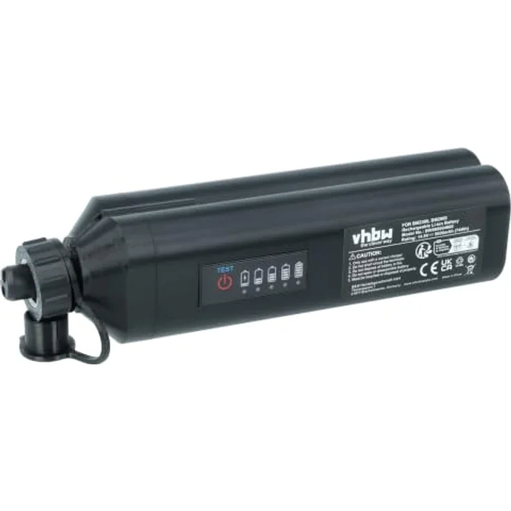 vhbw Ladegerät inkl. Akku (5000 mAh), kompatibel mit Shimano PLEMIO 3000 Li-Ion-Akkus, 3-teiliges Ladeset mit Eurostecker und Gleitfett – Bild 2