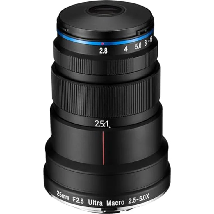 Laowa 25mm f/2.8 2.5-5X Ultra Macro SLR Makro-Objektiv Schwarz – Bild 2