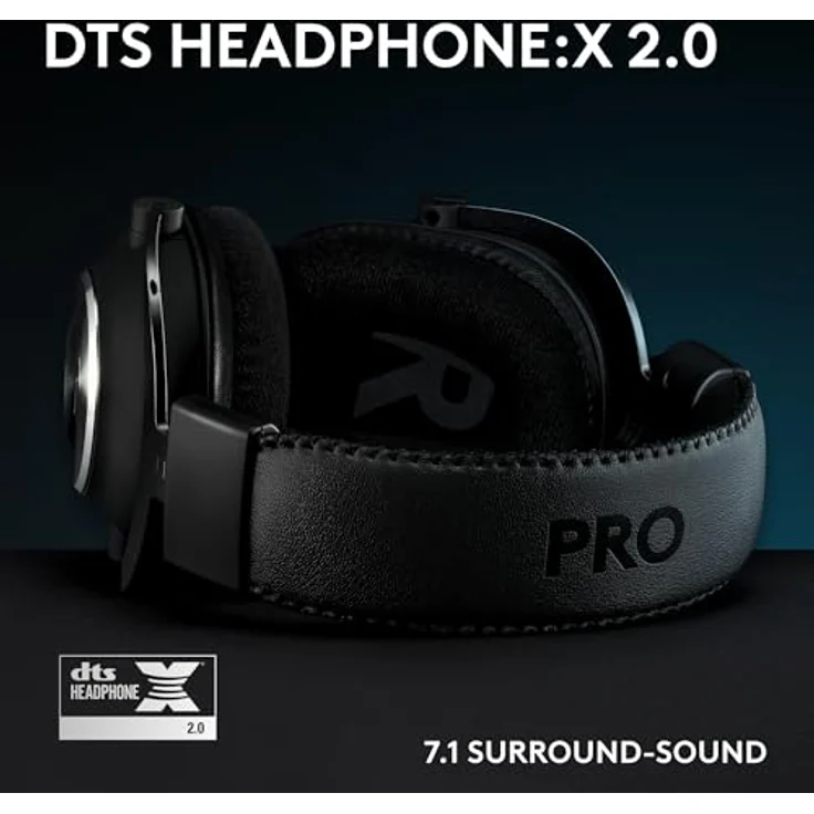 Logitech G Pro X SE Gaming Headset: Abnehmbares Mikrofon, DTS Headphone:X 7.1, USB DAC, Schwarz – Bild 3