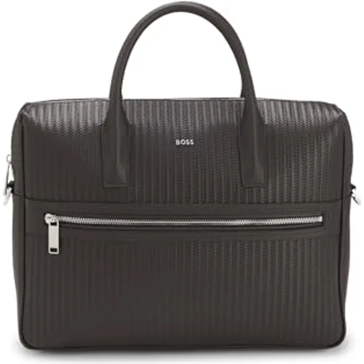 Boss Daxter Aktentasche aus Leder, 39 cm mit Laptopfach, braun