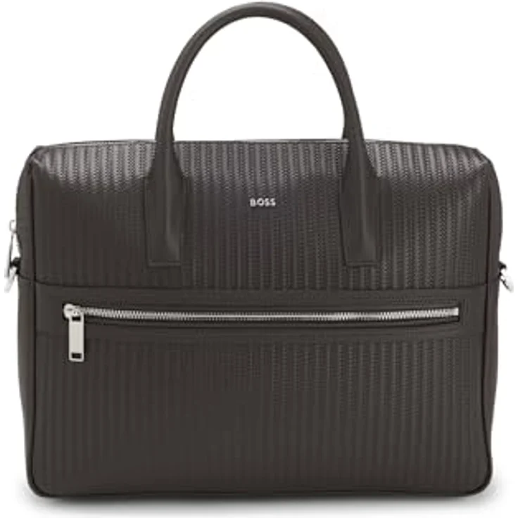 Boss Daxter Aktentasche aus Leder, 39 cm mit Laptopfach, braun – Bild 1