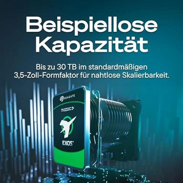 Seagate Exos M 30 TB, 3.5" CMR Festplatte mit 7200 U/min und 275 MB/s Transferrate – Bild 4