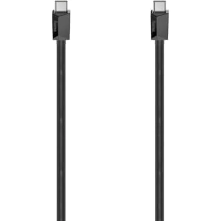 Hama USB-C-Kabel 2 m, Männlich Gerade, 10 Gbit/s, Schwarz, Versandkostenfrei – Bild 1