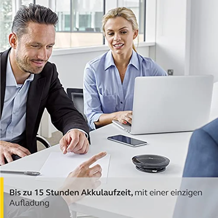 Jabra Speak 510 - Mobiler Konferenzlautsprecher mit USB- und Bluetooth-Verbindung - Kompatibel mit Laptops, Smartphones und Tablets – Bild 4