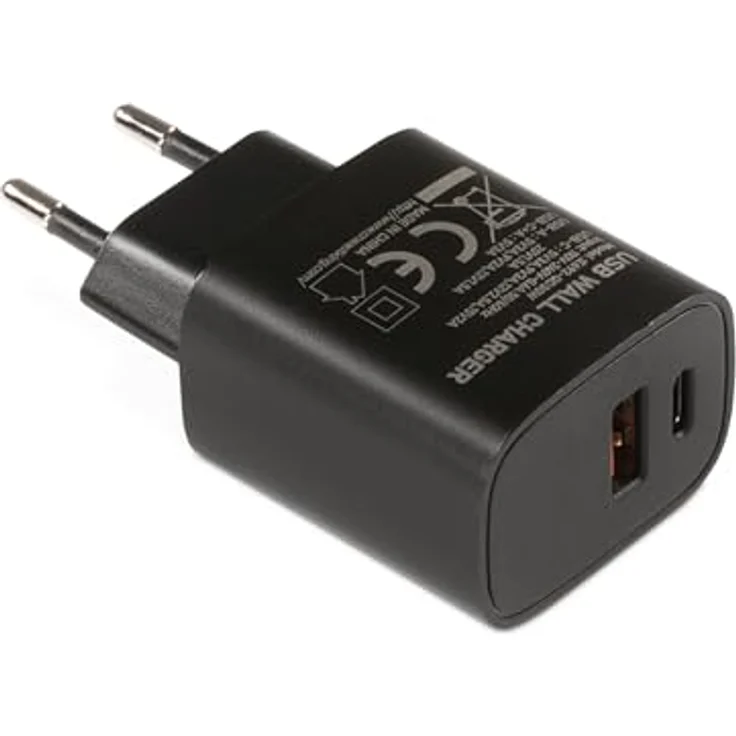 TechniSat USB-C Netzteil 2 Port Schnellladegerät, 30W USB-C und 18W USB-A Ausgang, kompakt und leicht, Schwarz – Bild 3