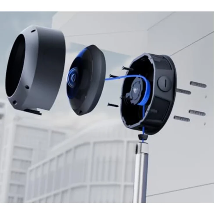 Ubiquiti AI-360 Junction Box, Winkelhalterung für Kamerakuppel, Deckenmontage, schwarz – Bild 6