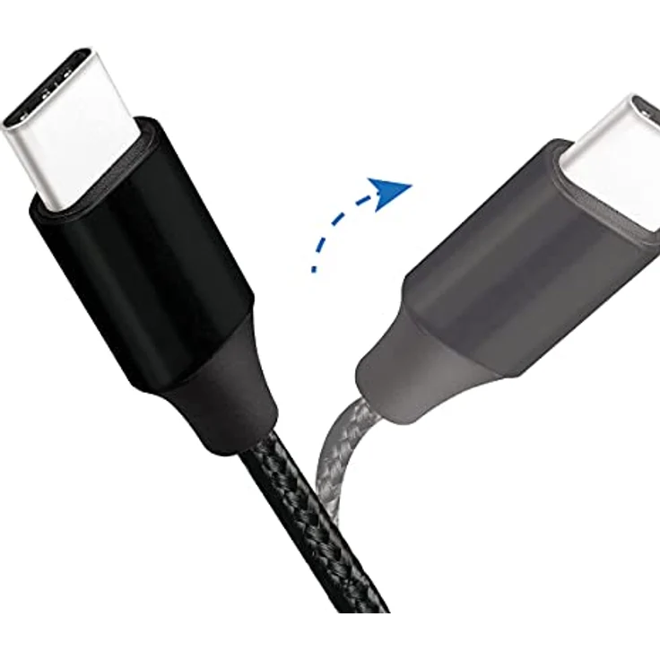 USB 2.0 Anschlusskabel, USB (Typ C) zu USB (Typ C) schwarz, 0,3m – Bild 4