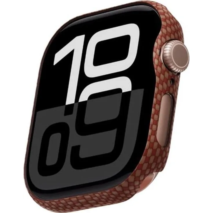 Pitaka AWB2405 Air Case, Hülle für Apple Watch 10 (42 mm), mehrfarbig in Sonnenuntergangs-Optik, aus hochwertiger Aramid-Faser, superleicht mit nur 1,5 g