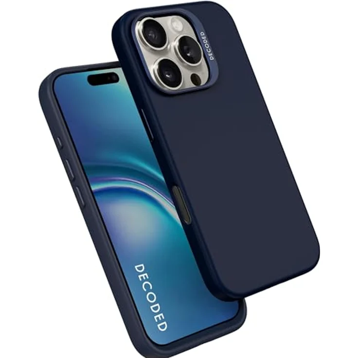 DECODED AntiMicrobial Silicone Backcover für iPhone 16 Pro Max, Schutzhülle mit antimikrobieller Formel und MagSafe-Kompatibilität – Bild 1