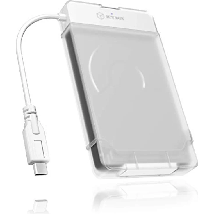 Icy Box IB-AC703-C USB 3.0 (Type-C) zu SATA Adapter für 2,5'' (6,35 cm) HDD-SSD mit Schutzbox für Adapter & Laufwerk, SATA III, UASP – Bild 5