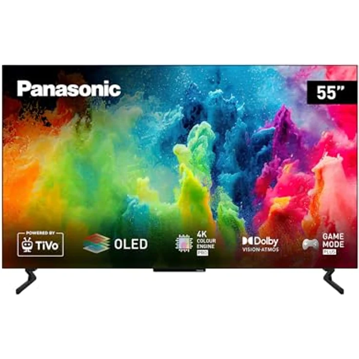 Panasonic TB-55Z60AEG, 55 Zoll 4K Ultra HD OLED Smart-TV, TiVo, Dolby Vision & Atmos, Game Mode Plus, Alexa & Google Unterstützung, Bluetooth, Schwarz – Bild 1