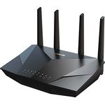 ASUS RT-AX5400 AiMesh Dual Band WiFi 6 kombinierbarer Router (Tethering als 4G und 5G Router-Ersatz, integriertes VPN, AiProtection Pro Netzwerksicherheit, Instant Guard, bis zu 5.400 Mbit/s)