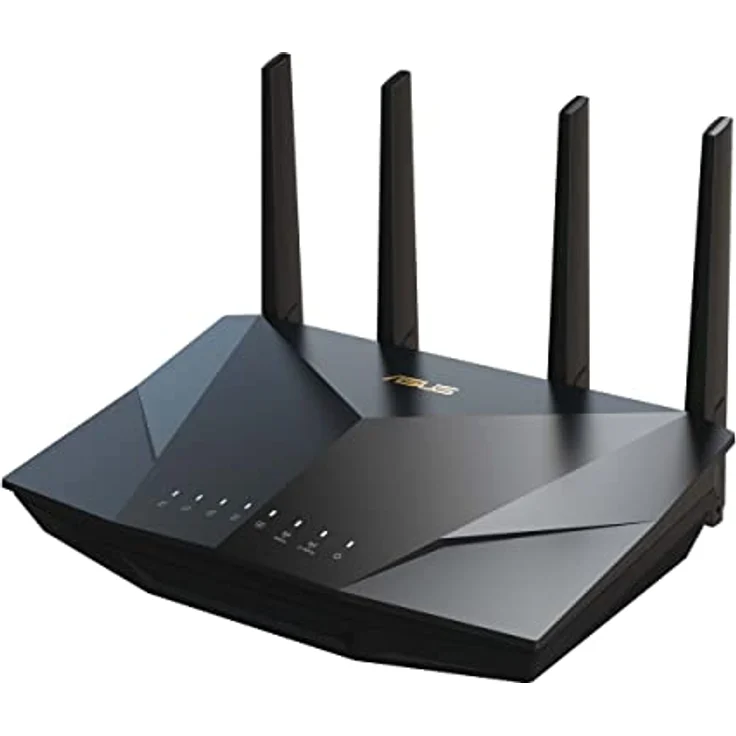 ASUS RT-AX5400 AiMesh Dual Band WiFi 6 kombinierbarer Router (Tethering als 4G und 5G Router-Ersatz, integriertes VPN, AiProtection Pro Netzwerksicherheit, Instant Guard, bis zu 5.400 Mbit/s) – Bild 1