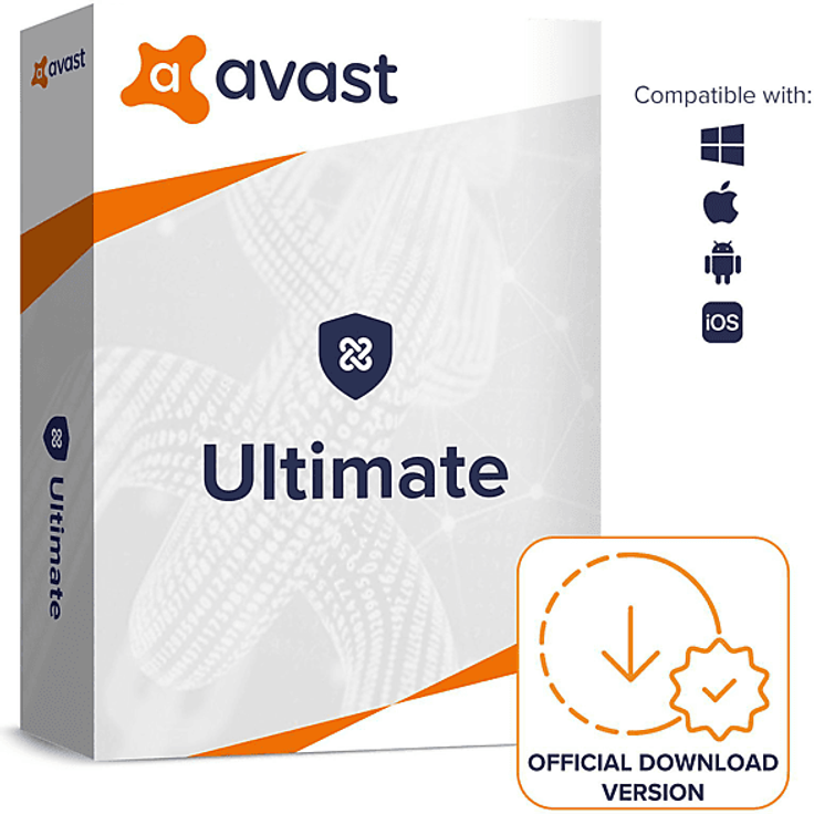 Avast Avast Ultimate (10-Devices) - 1 Jahr, Internet-Sicherheit, VPN, Cleanup für PC/MAC