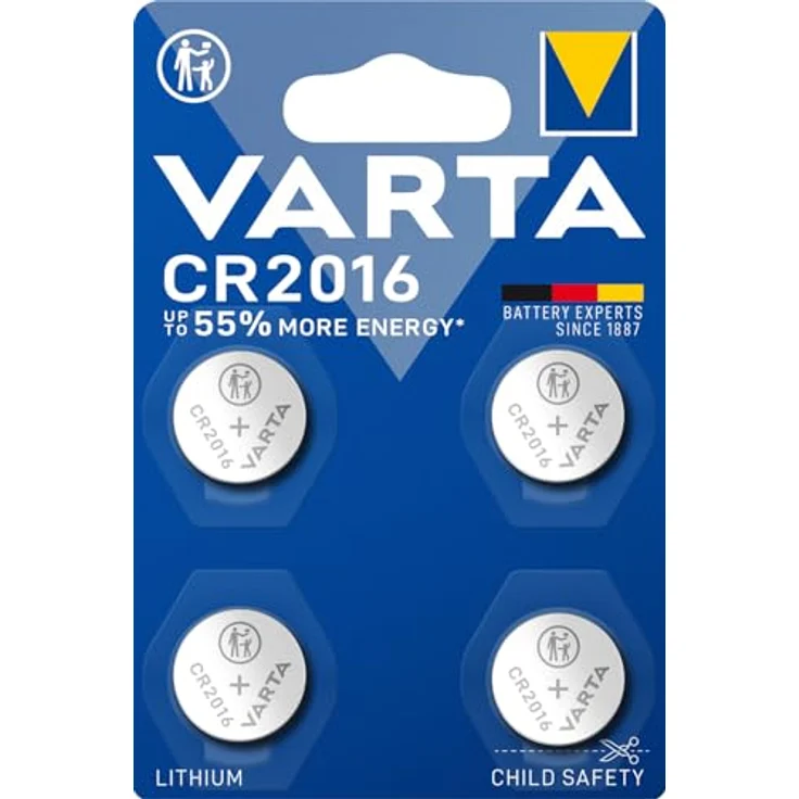 VARTA Lithium Coin Knopfzelle CR2016, 3Volt Batterie - Zuverlässige Energie für Smart-Home-Geräte und mehr – Bild 2