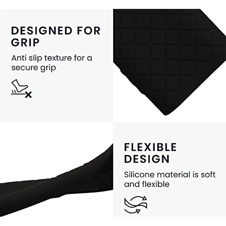 kwmobile Hülle Fernbedienung kompatibel mit Samsung Smart TV TM2280e BN59-01385 / BN59-01386 / BN59-01391A - Schwarzes Silikon Case für TV Zubehör – Bild 3