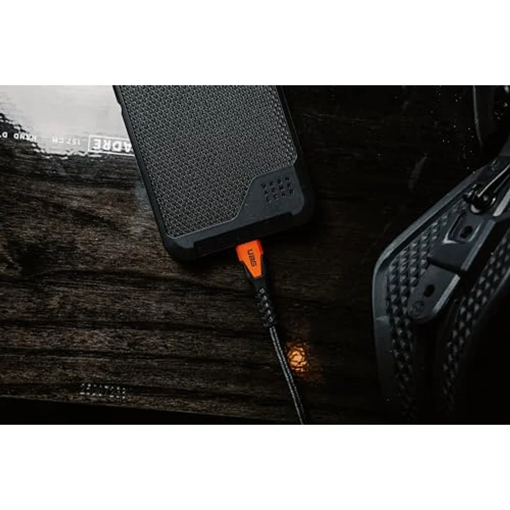 UAG Urban Armor Gear Robustes USB-C auf Lightning Kabel, 30W, 1,5 m, schwarz/grau – Bild 8