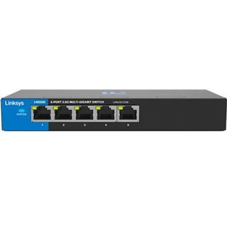 Linksys LN2305, unmanaged Netzwerk Switch mit 5 Ports und 2500 Mbps Geschwindigkeit