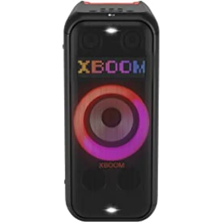 LG XBOOM XL7S, rollbares 2-Wege-Soundsystem (Karaoke- & DJ-Funktionen, Beleuchtung), Schwarz [Modelljahr 2023]
