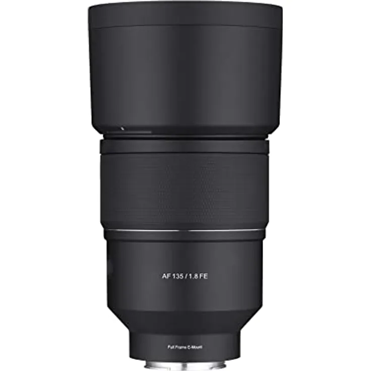 Samyang SYIO13518-E F1.8 AF Vollformat-Autofokus-Teleobjektiv für Sony E-Mount-Kameras, Schwarz