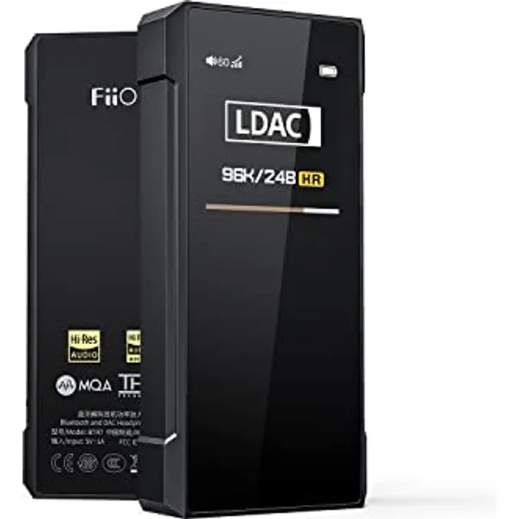 FiiO BTR7 Bluetooth Empfänger und Kopfhörerverstärker, 384kHz/32Bit, DSD256, MQA, LDAC, aptX HD, cVc 8.0, Dual-Output 3,5 mm + 4,4 mm für Telefon, PC, Auto, Home Audio