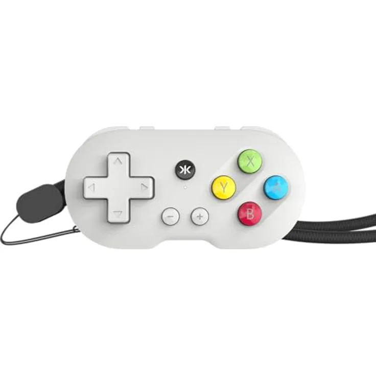 CRKD ATOM Controller für Switch, PC, Mobile/Tablet, Smart TV, Bluetooth 5.0, 10 Stunden Spielzeit, Pal Grey