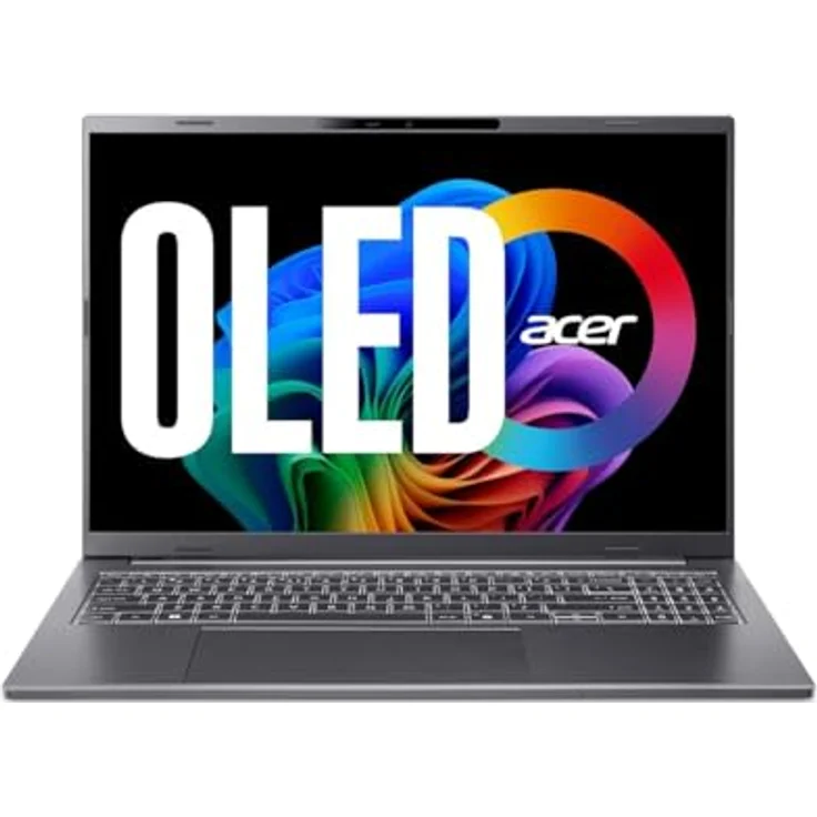 Acer Aspire 16 AI OLED (A16-52M-73EZ), 16 Zoll WUXGA OLED Laptop mit Intel Core Ultra 7, 16 GB RAM, 512 GB SSD, Schwarz, Grau – Bild 2