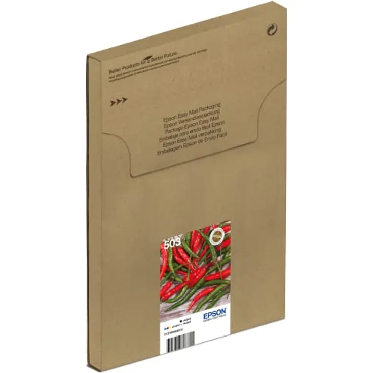 Epson Original 503 Tinte Chili Multipack 4-farbig Standard, XP-5200 XP-5205 WF-2960DWF WF-2965DWF, EasyMail, ReadyPrint Flex-Tintentarife