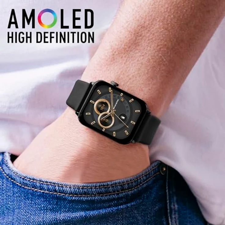 Reflex Active Amoled Series 30 4,5 cm Always-On Display Smartwatch Schwarz – Bild 4