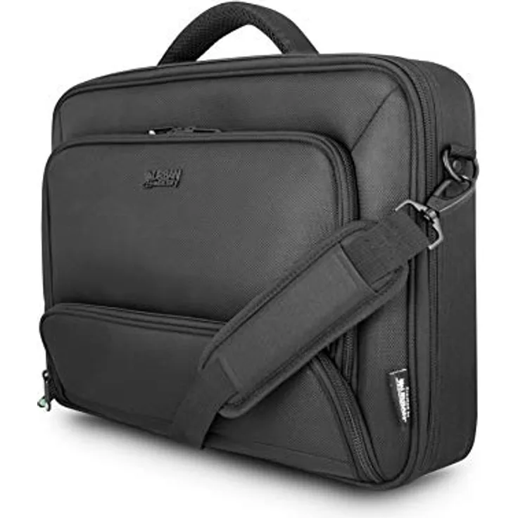 Urban Factory Mixee, Notebooktasche für Laptops bis 17,3 Zoll, Schwarz, wasserabweisend mitTablet-Fach und Organizer