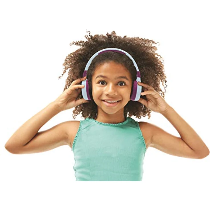 Lexibook HPBT010FZ Frozen 2-in-1-Bluetooth-Kopfhörer für Kinder-Disney ELSA Anna Olaf-Stereo Wireless Wired, Kindersicher für Jungen Mädchen, faltbar, verstellbar, blau-lila – Bild 6