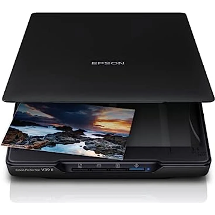 Epson Perfection V39 II Foto- und Dokumentenscanner, Schwarz – Bild 1