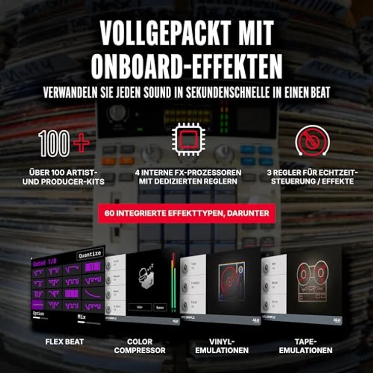 Akai MPC Sample, DJ Controller mit leistungsstarken Performance-Pads und umfangreicher Sampling-Funktionalität – Bild 6