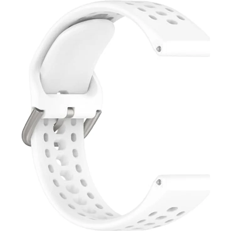 GIOPUEY Armband für Amazfit Bip 6/Bip 5/5 Unity/Balance/Balance 2, Weiches Silikon, Verschleißfest und Atmungsaktiv - weiß – Bild 4
