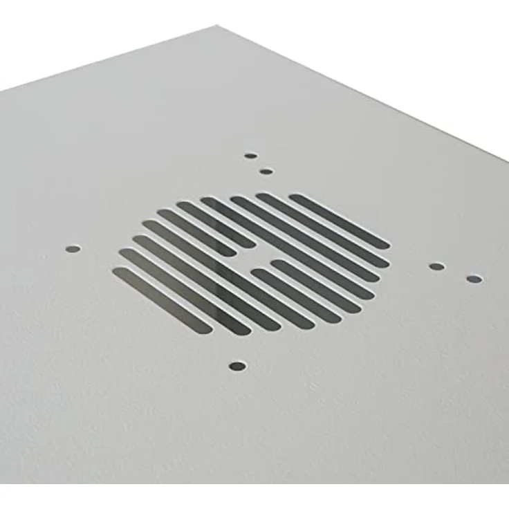 HMF 65707-07 Netzwerkschrank, Serverschrank 19 Zoll 7 HE 400mm Tiefe Glastür Lichtgrau – Bild 5