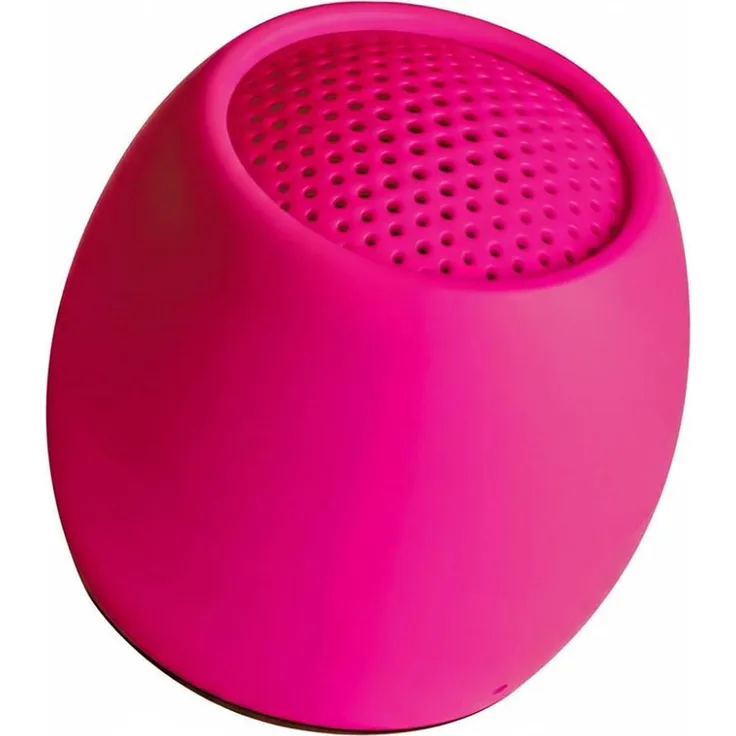 Boompods Zero Speaker, Ultrakompakter Bluetooth Lautsprecher mit 5 Stunden Akkulaufzeit, IPX6 wasserfest, pink