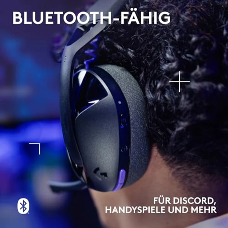 Logitech G321 Lightspeed Kabelloses Bluetooth-Gaming-Headset, 16-kHz-Mikrofon, über 20 Std. Akkulaufzeit, dynamischer Komfort, Schwarz – Bild 5