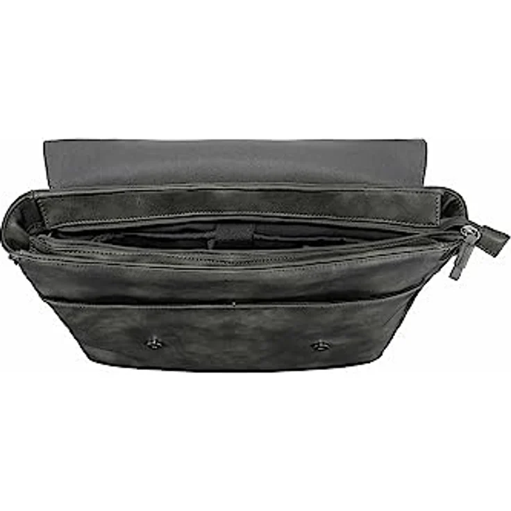 camel active Laos Messenger, 40cm Laptoptasche mit integriertem Laptopfach, Kunstleder, grau, für Herren – Bild 3