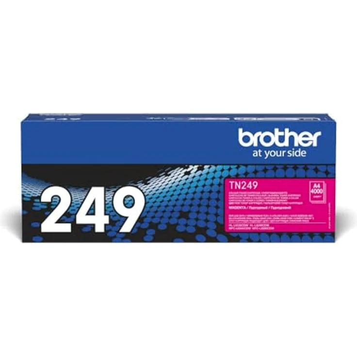 Brother Original TN-249M Tonerkartusche Magenta, Druckkapazität bis zu 4.000 Seiten, hochqualitativ und ISO/IEC19798 konform – Bild 1
